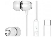 Słuchawki XO EP25 Dokanałowe Przewodowe biały