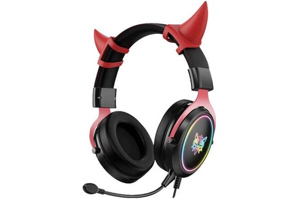 Słuchawki Onikuma X10 Nauszne Przewodowe czerwony