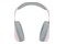 Słuchawki Hello KItty HKBHA1BKHLMP Metal Logo Oval Shape Nauszne Bezprzewodowe Różowo-szary