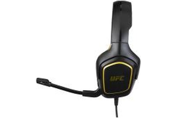 Słuchawki Konix UFC Nauszne Przewodowe czarno-żółty