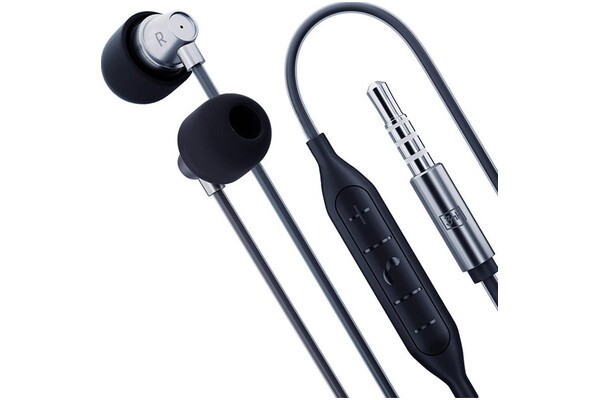 Słuchawki 3MK Słuchawki przewodowe Dokanałowe Przewodowe srebrny