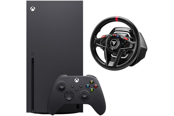 Konsola Microsoft Xbox Series X 1TB czarny + kierownica Thrustmaster T128
