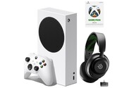 Konsola Microsoft Xbox Series S 512GB biały + Game Pass Ultimate + słuchawki STEELSERIES