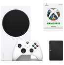 Konsola Microsoft Xbox Series S 512GB biały + Game Pass Ultimate + Dysk SEAGATE Expansion Portable 2TB