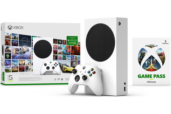 Konsola Microsoft Xbox Series S 512GB biały + Game Pass Ultimate + Dysk SEAGATE Expansion Portable 1TB