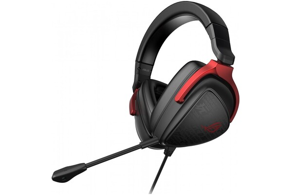 Słuchawki ASUS ROG Delta S Core Nauszne Przewodowe czerwony