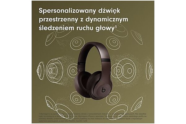 Słuchawki Beats by Dr. Dre Studio Pro Nauszne Bezprzewodowe brązowy