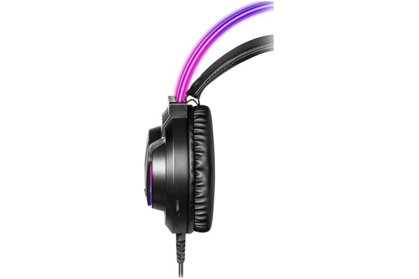 Słuchawki DEFENDER Flame RGB Nauszne Przewodowe czarny