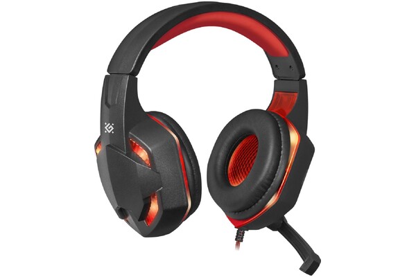 Słuchawki DEFENDER Warhead G370 Nauszne Przewodowe czarno-czerwony