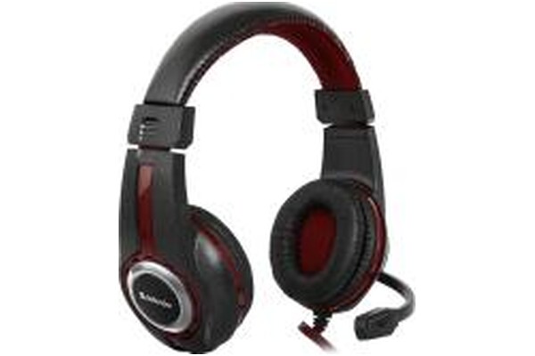 Słuchawki DEFENDER Warhead G185 Nauszne Przewodowe czarno-czerwony