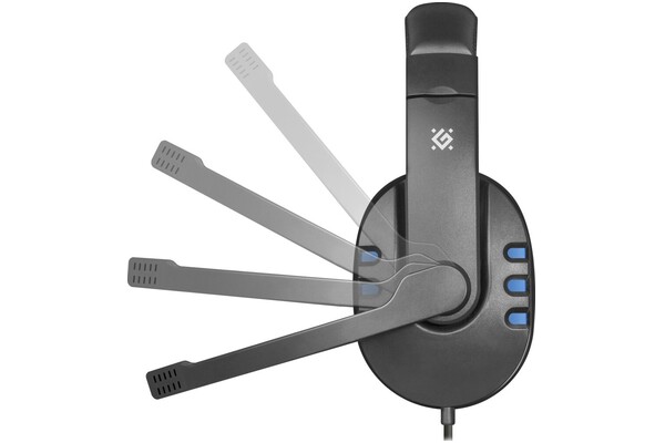 Słuchawki DEFENDER Warhead G160 Nauszne Przewodowe czarno-niebieski