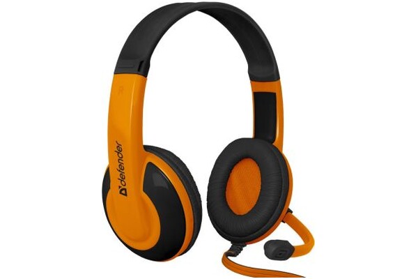 Słuchawki DEFENDER Warhead G120 Nauszne Przewodowe pomarańczowy