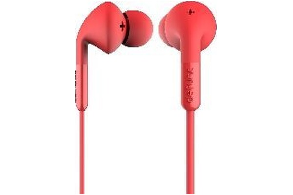 Słuchawki Defunc Earbud Plus Dokanałowe Przewodowe czerwony