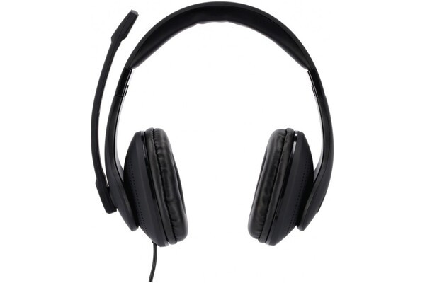 Słuchawki Hama HSUSB300 Nauszne Przewodowe czarny