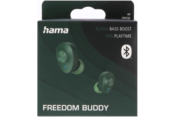Słuchawki Hama Freedom Buddy Dokanałowe Bezprzewodowe zielony
