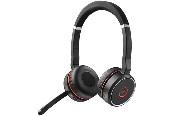 Słuchawki Jabra Evolve 75 UC Nauszne Bezprzewodowe czarny