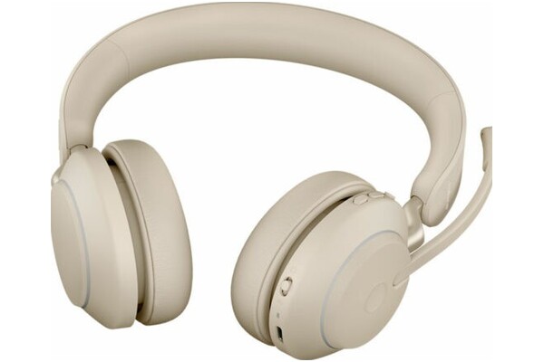 Słuchawki Jabra Evolve 2 65 MS Nauszne Bezprzewodowe beżowy