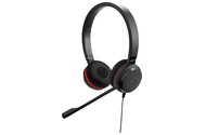 Słuchawki Jabra Evolve 2 30 HS Nauszne Przewodowe czarno-czerwony