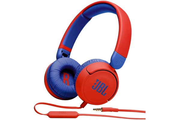 Słuchawki JBL JR310 Nauszne Przewodowe Czerwono-niebieski