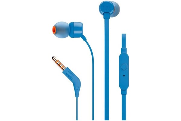 Słuchawki JBL T110 Dokanałowe Przewodowe niebieski