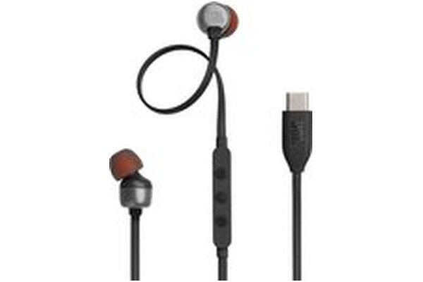 Słuchawki JBL Tune 310 USB Dokanałowe Przewodowe czarny