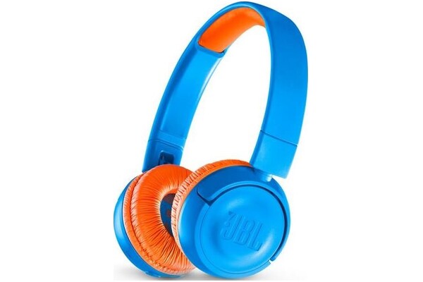 Słuchawki JBL JR300 BT Nauszne Bezprzewodowe Niebiesko-pomarańczowy