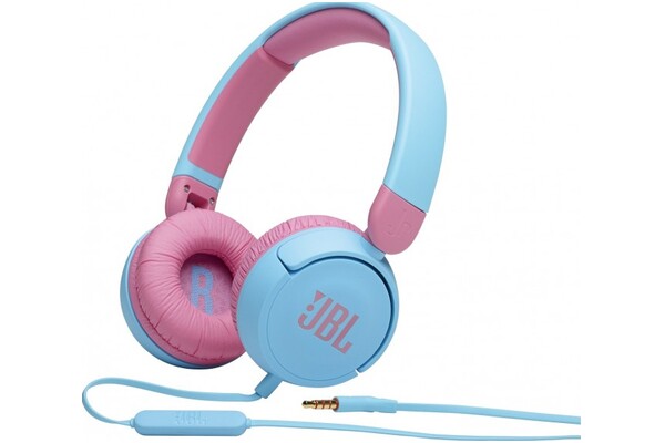 Słuchawki JBL JR310 Nauszne Przewodowe niebiesko-różowy