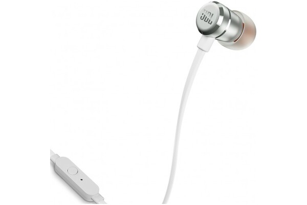 Słuchawki JBL T290 Dokanałowe Przewodowe biało-srebrny