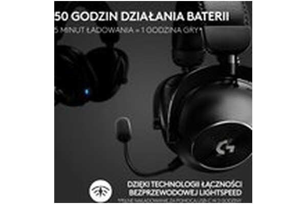Słuchawki Logitech G Pro X Nauszne Bezprzewodowe czarny