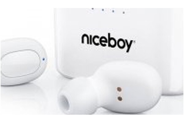 Słuchawki Niceboy Hive Podsie 3 Dokanałowe Bezprzewodowe biały