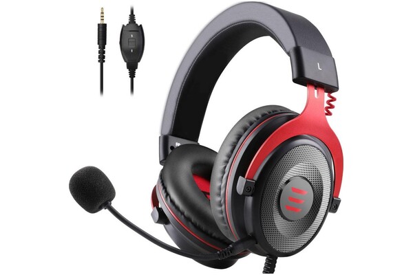 Słuchawki ONEODIO E900 Nauszne Przewodowe czerwony