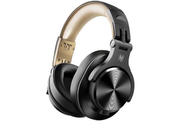 Słuchawki ONEODIO Fusion A70 Nauszne Bezprzewodowe czarno-złoty