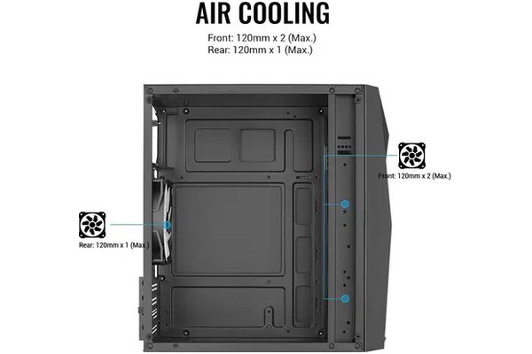 Obudowa PC Aerocool Mini V3 Mini Tower czarny