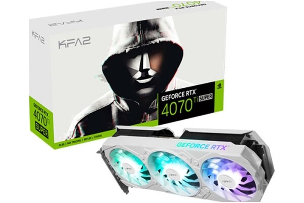 Karta graficzna KFA2 RTX 4070 Ti SUPER 1-click White EX Gamer V2 OC 16GB GDDR6X