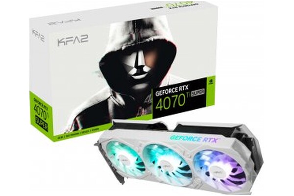 Karta graficzna KFA2 RTX 4070 Ti SUPER 1-click White EX Gamer V2 OC 16GB GDDR6X