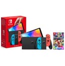 Konsola Nintendo Switch OLED 64GB Czerwono-niebieski + Mario Kart 8 Deluxe