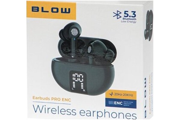 Słuchawki BLOW 32823 Earbuds Dokanałowe Bezprzewodowe czarny