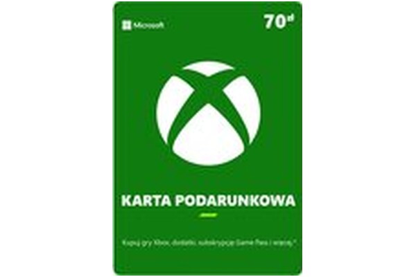 Kod podarunkowy 70 PLN Xbox (One/Series S/X)