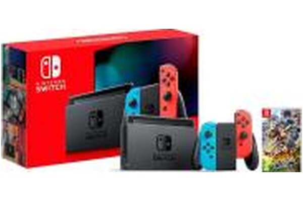 Konsola Nintendo Switch 32GB Czerwono-niebieski + Mario Strikers Battle League Football