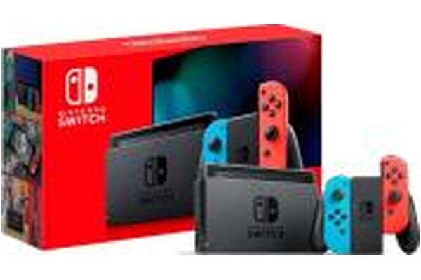 Konsola Nintendo Switch 32GB Czerwono-niebieski + Mario Strikers Battle League Football