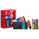 Konsola Nintendo Switch OLED 64GB Czerwono-niebieski + Mario Strikers Battle League Football