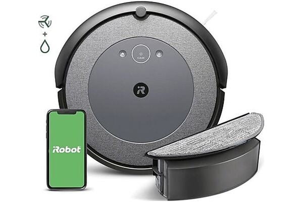 Odkurzacz iRobot I5 Roomba (i5178) robot sprzątający z pojemnikiem czarno-szary