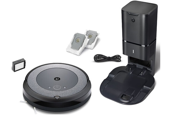 Odkurzacz iRobot I3+ Roomba robot sprzątający z pojemnikiem srebrno-czarny