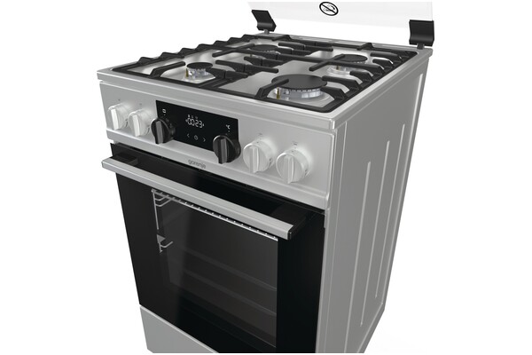 Kuchnia Gorenje MEK514X płyta gazowa, piekarnik elektryczny