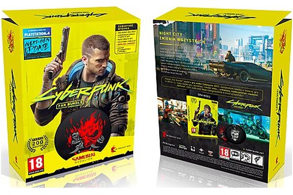 Cyberpunk Edycja 2077 Fan Bundle Pack PlayStation 4