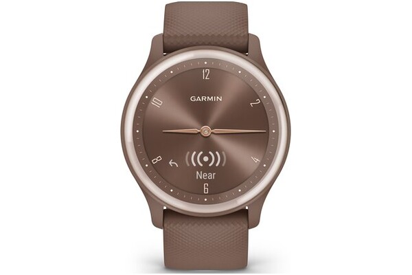 Smartwatch Garmin Vivomove Sport 0.25" brązowy