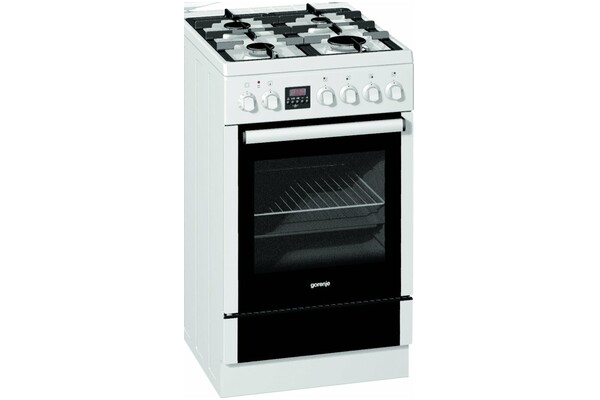 Kuchnia Gorenje K57364AWG płyta gazowa, piekarnik elektryczny