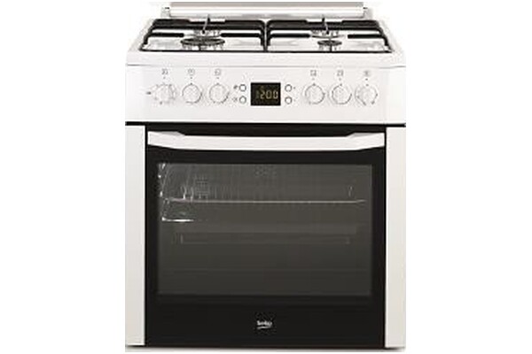 Kuchnia Beko CSM62321DW płyta gazowa, piekarnik elektryczny