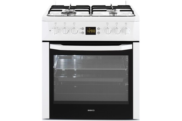 Kuchnia Beko CSM62320DW płyta gazowa, piekarnik elektryczny