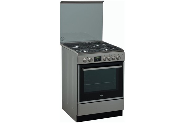 Kuchnia Whirlpool ACMT6332IX płyta gazowa, piekarnik elektryczny